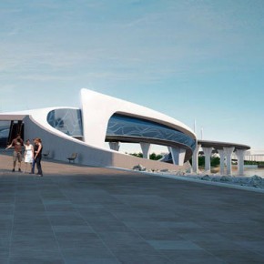 В Петербурге хотят построить футуристичный пешеходный мост на Крестовский остров