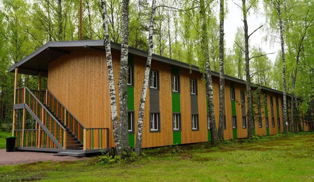 Сгоревший корпус. Фото: сайт лагеря