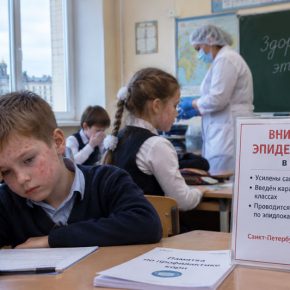 Корь обнаружили в школе Невского района Санкт-Петербурга