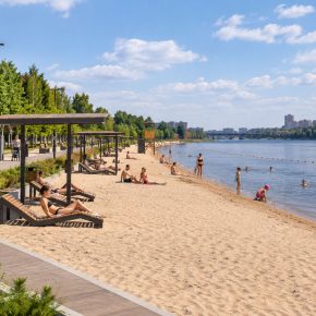 Реконструкция Никольского пляжа в Колпино на Ижоре затянулась