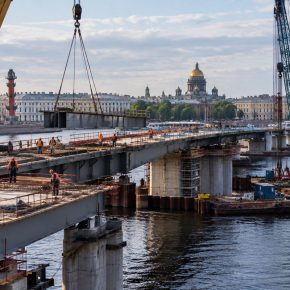 Строительство Ново-Адмиралтейского моста проинспектируют из Москвы